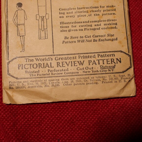 1920s Girls Frock Sewing Pattern 8 Years Children's - Picture 4 of 7